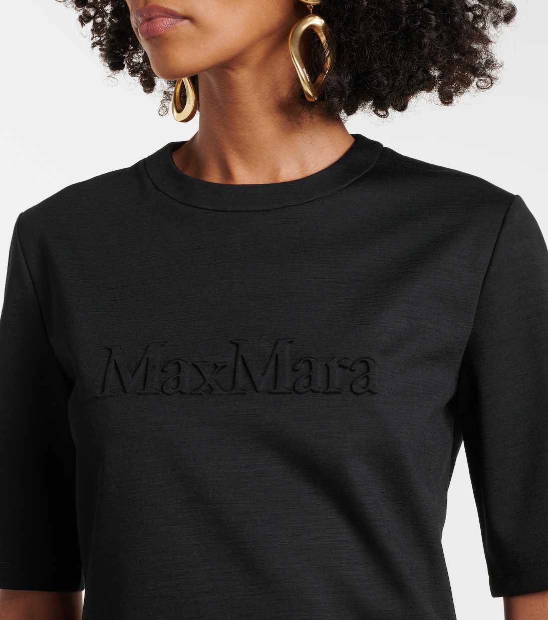 T-shirt Peter in lana con logo | Max Mara
