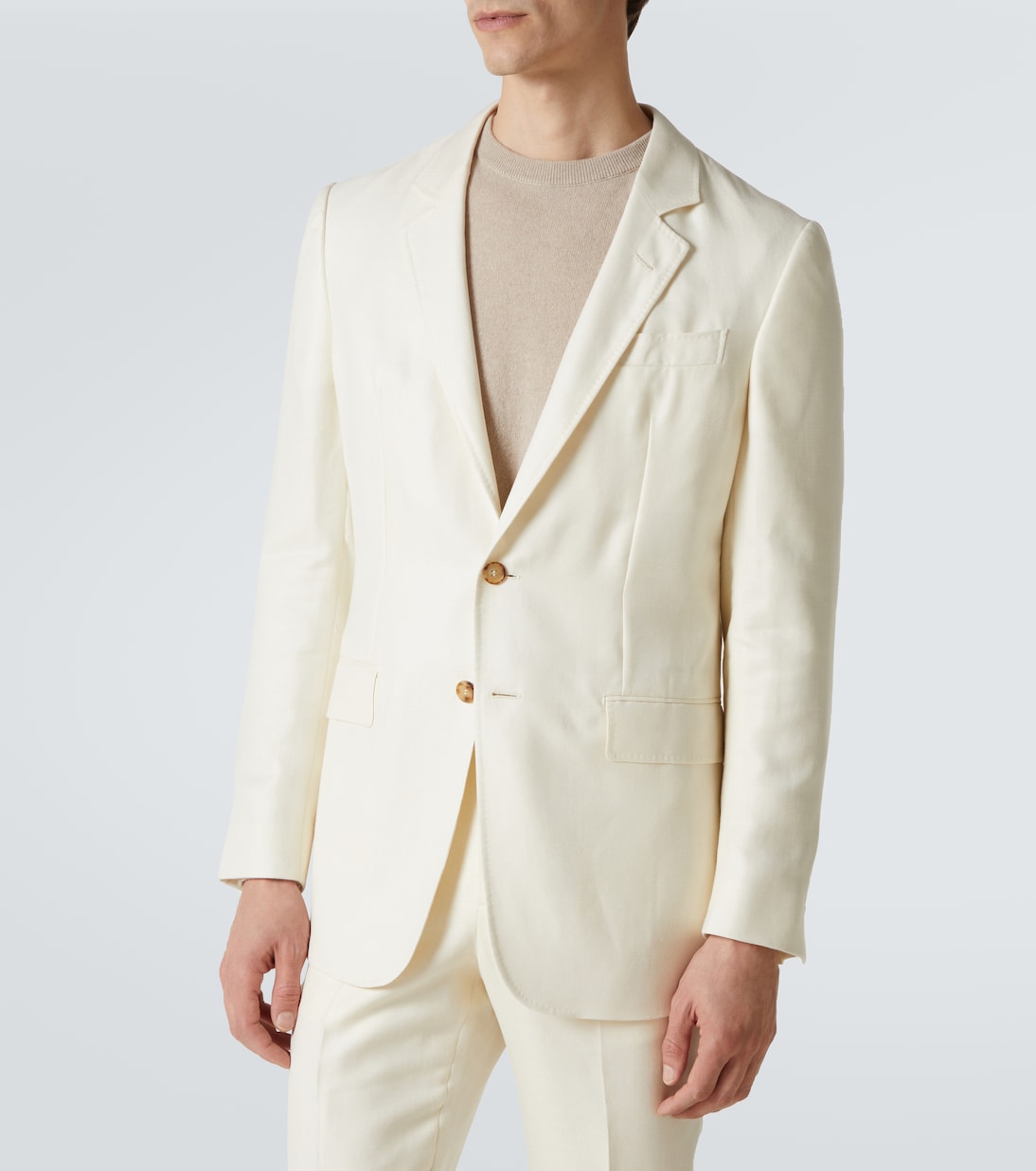 Wool, silk and linen corduroy blazer | Gabriela Hearst