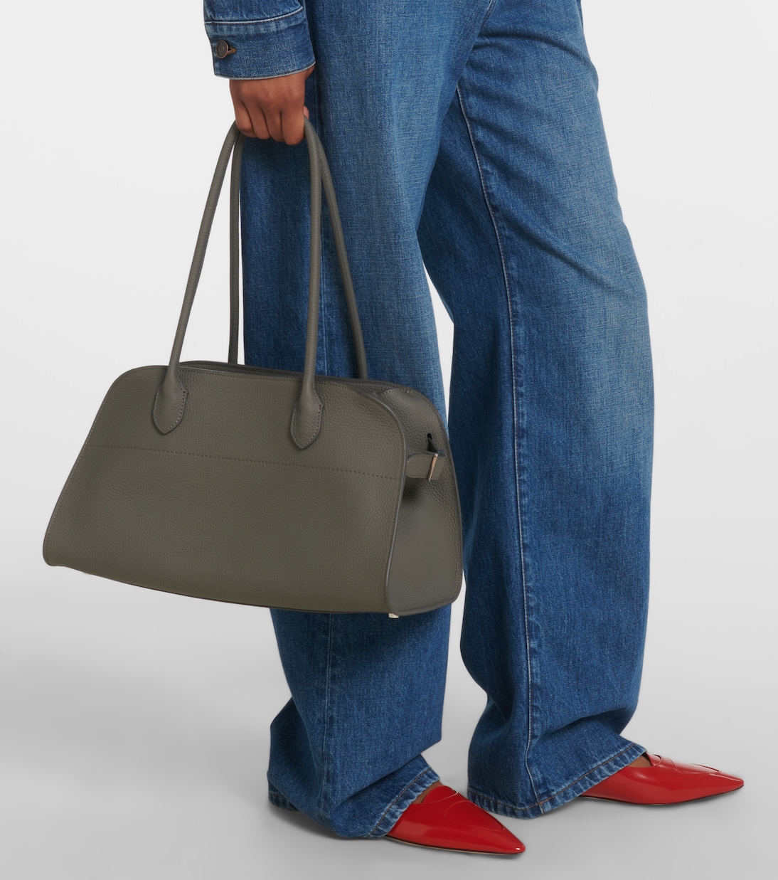 Tote Margaux Small aus Leder | The Row