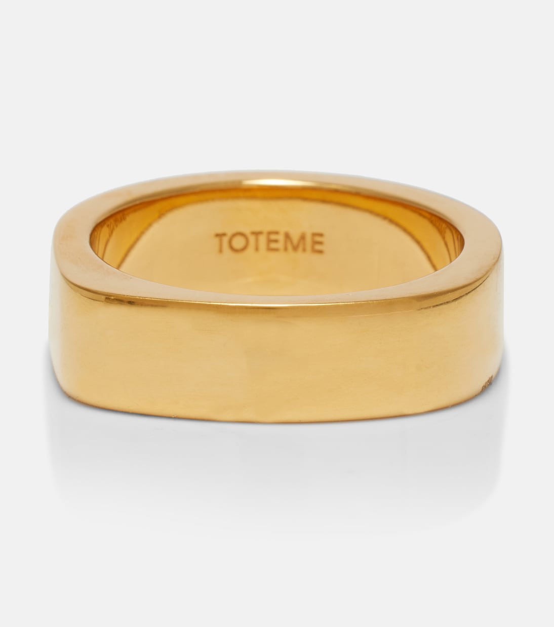 Signature18kt gold-plated ring | Toteme