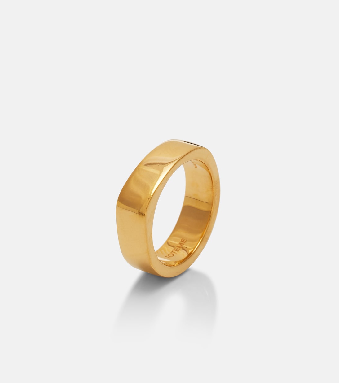 Signature18kt gold-plated ring | Toteme