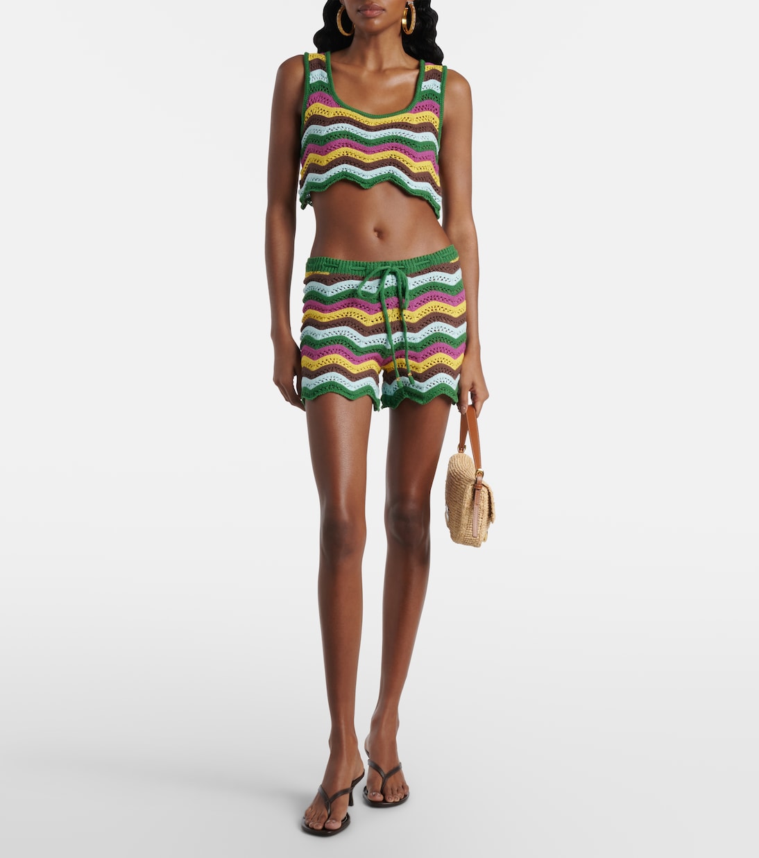 Shorts Kim in crochet di misto cotone | Bananhot