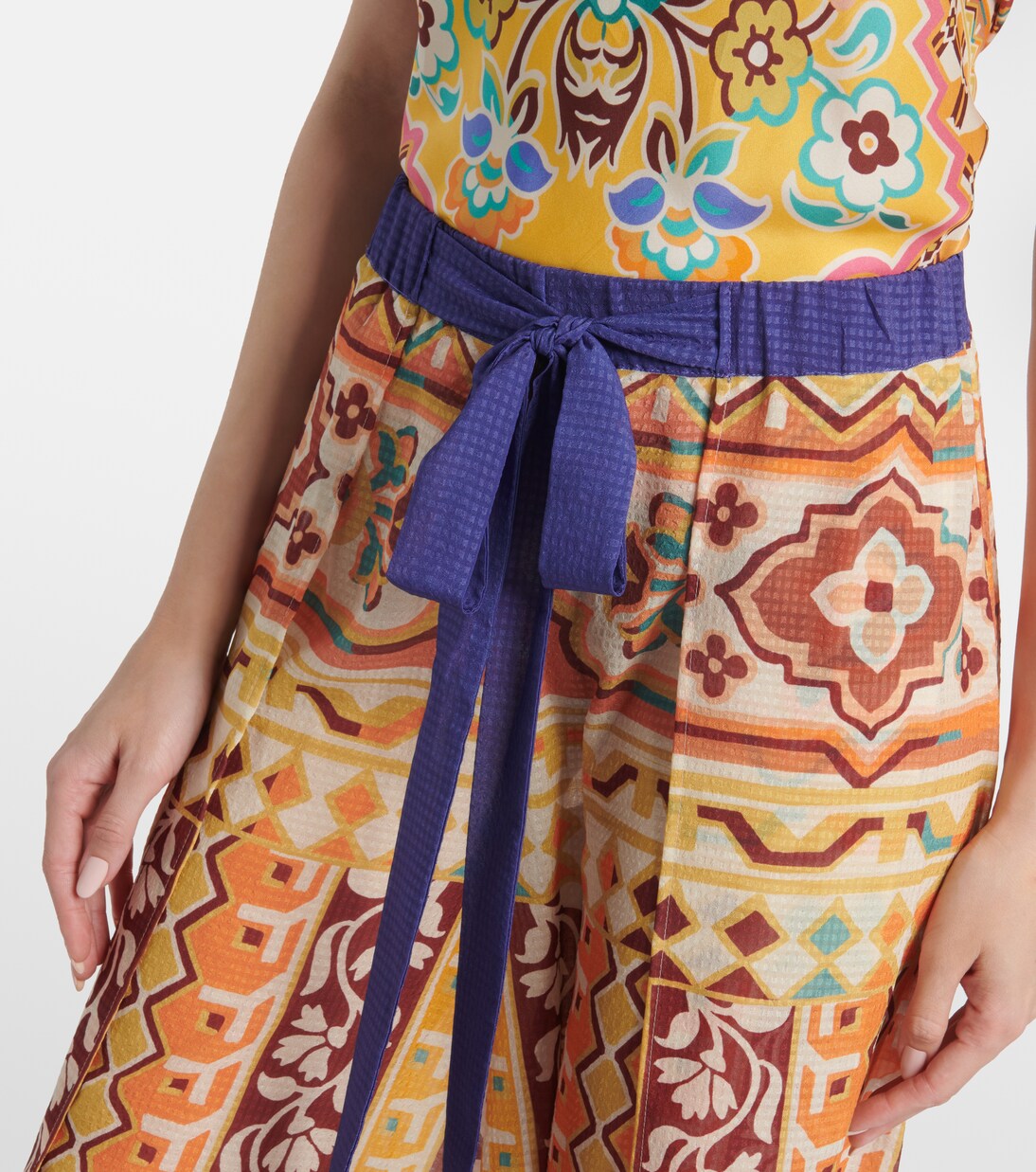 Pantalones palazzo de tiro alto estampados | Etro