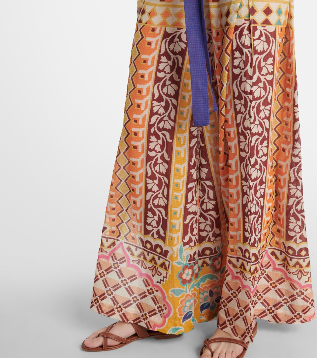 Pantalones palazzo de tiro alto estampados | Etro