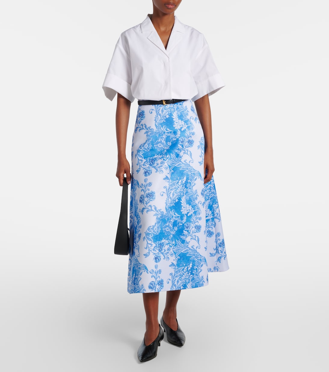 Hallie floral taffeta maxi skirt | Emilia Wickstead