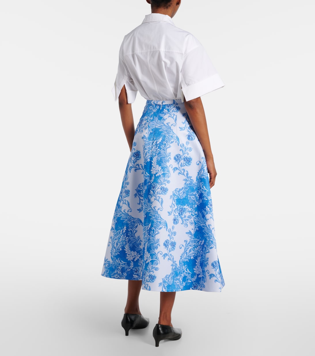 Hallie floral taffeta maxi skirt | Emilia Wickstead