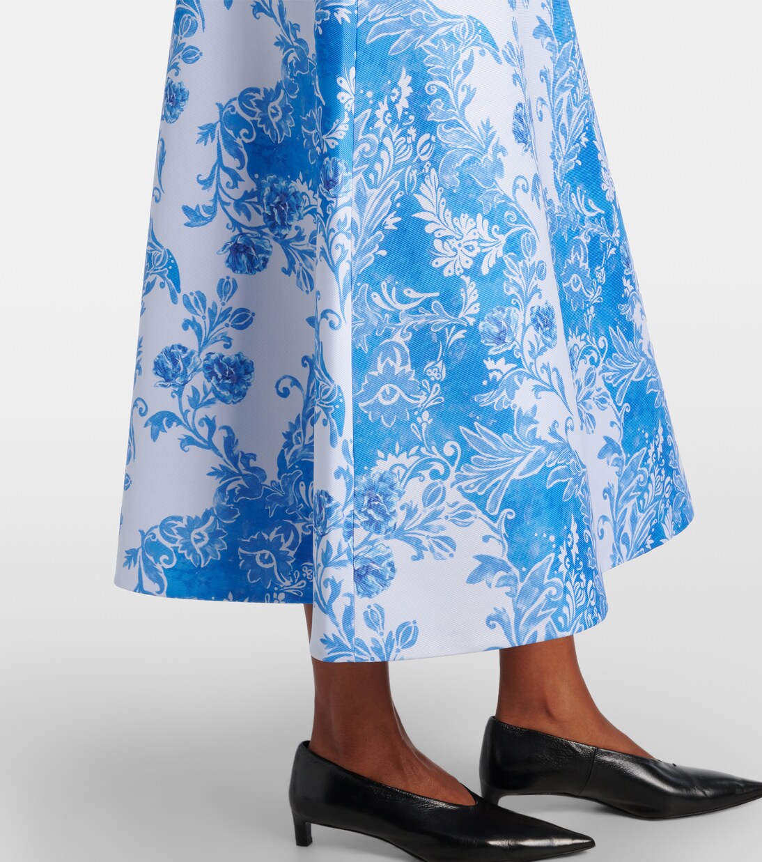 Hallie floral taffeta maxi skirt | Emilia Wickstead