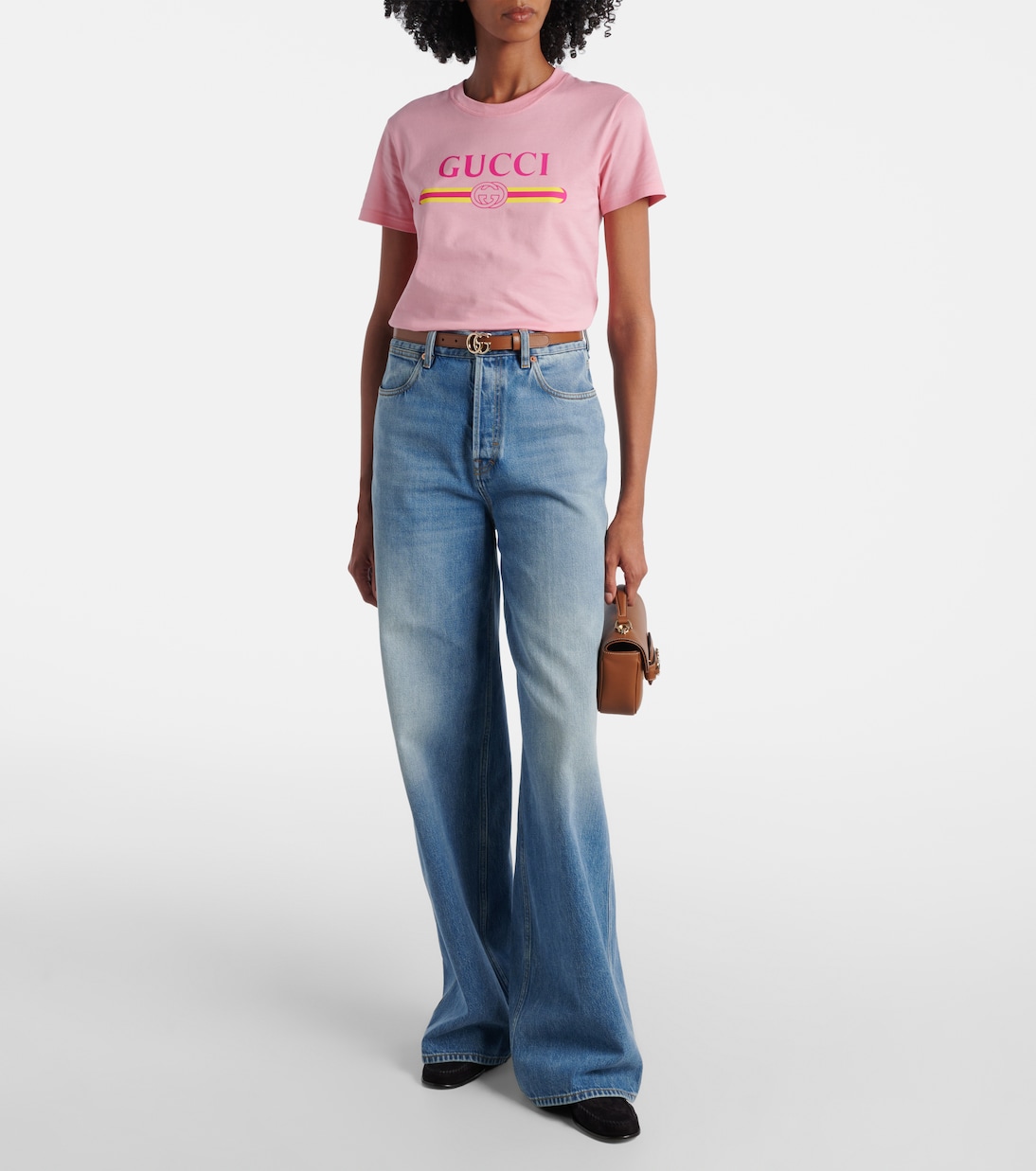 Camiseta de jersey de algodón estampada | Gucci