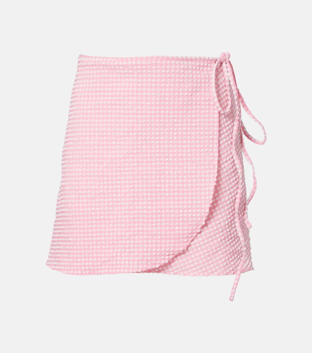 Gingham beach cover-up | Hunza G
