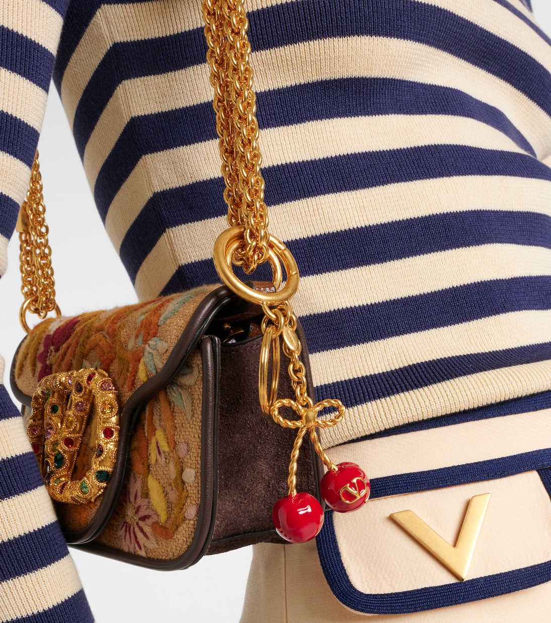 VLogo Cherries key ring | Valentino Garavani