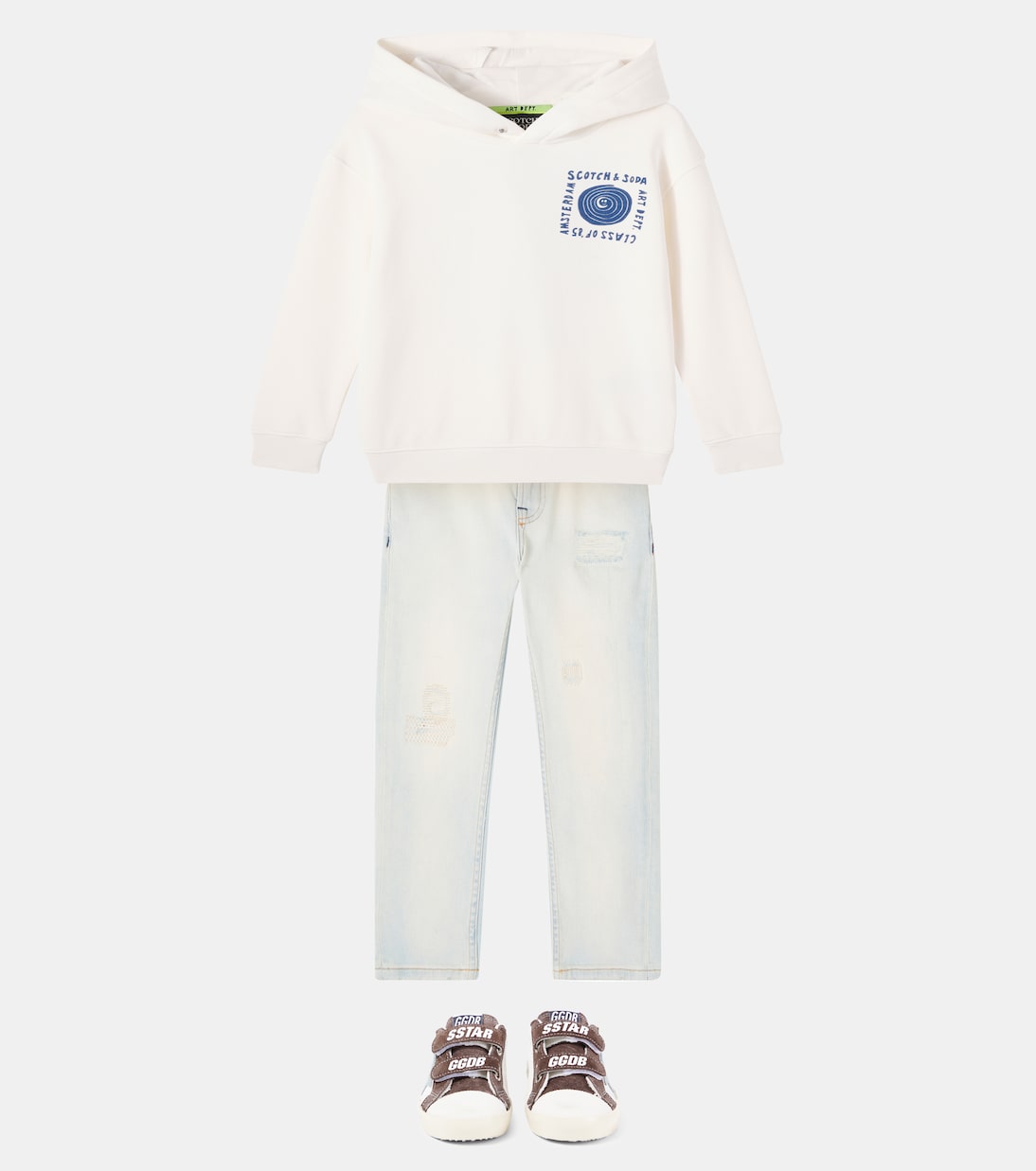 Old School leather and suede sneakers | Golden Goose Kids