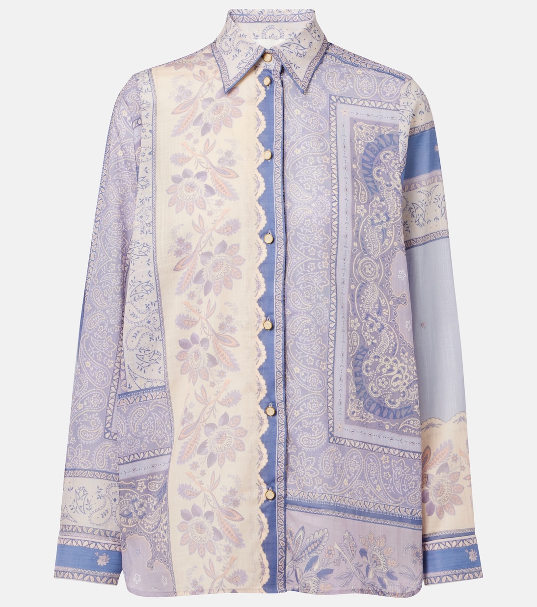 Camisa Lucky de algodón estampada | Zimmermann