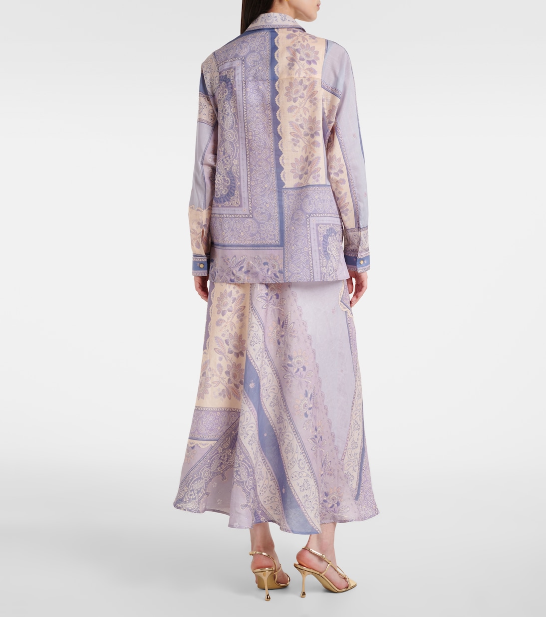 Camisa Lucky de algodón estampada | Zimmermann