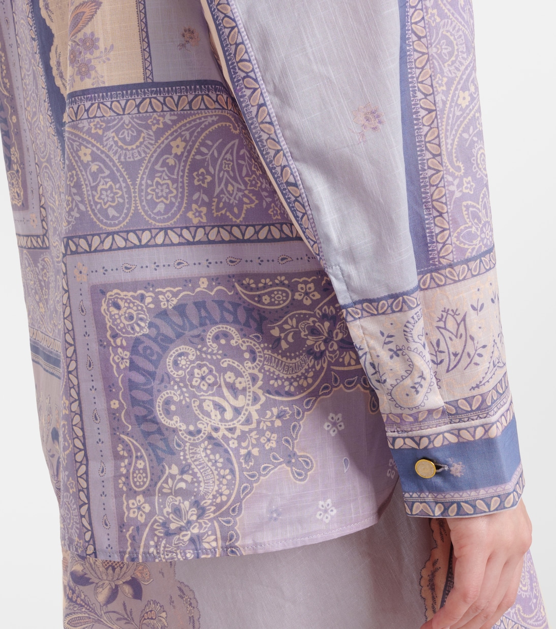 Camisa Lucky de algodón estampada | Zimmermann