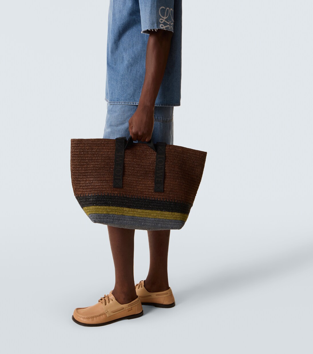 Shopper Fold aus Raffiabast | Loewe