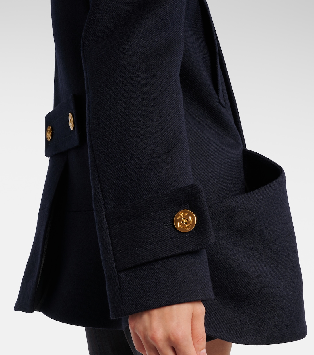 Wool melton coat | Sacai