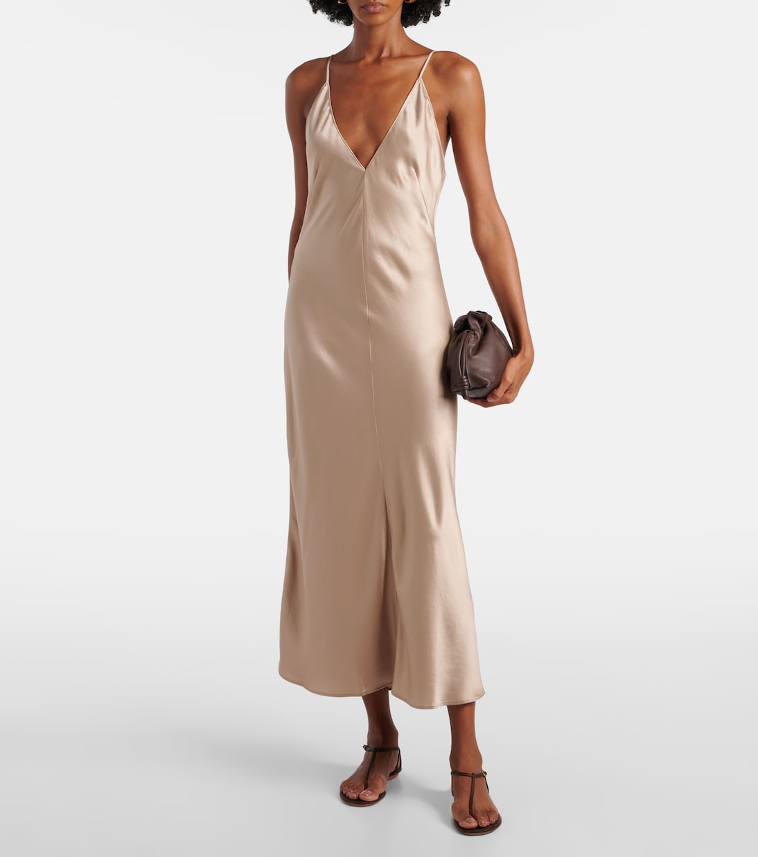 Barb satin slip dress | Leset