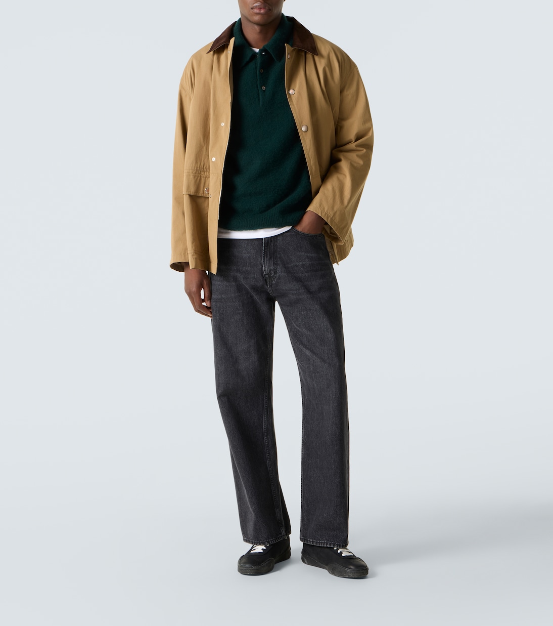 Cashmere polo sweater | A.Presse
