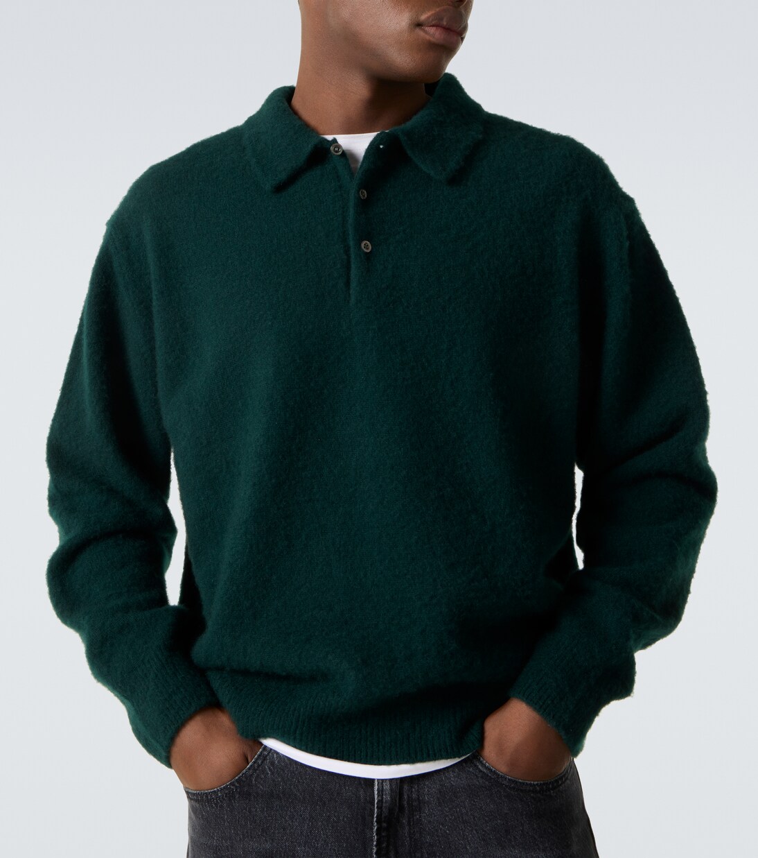 Cashmere polo sweater | A.Presse
