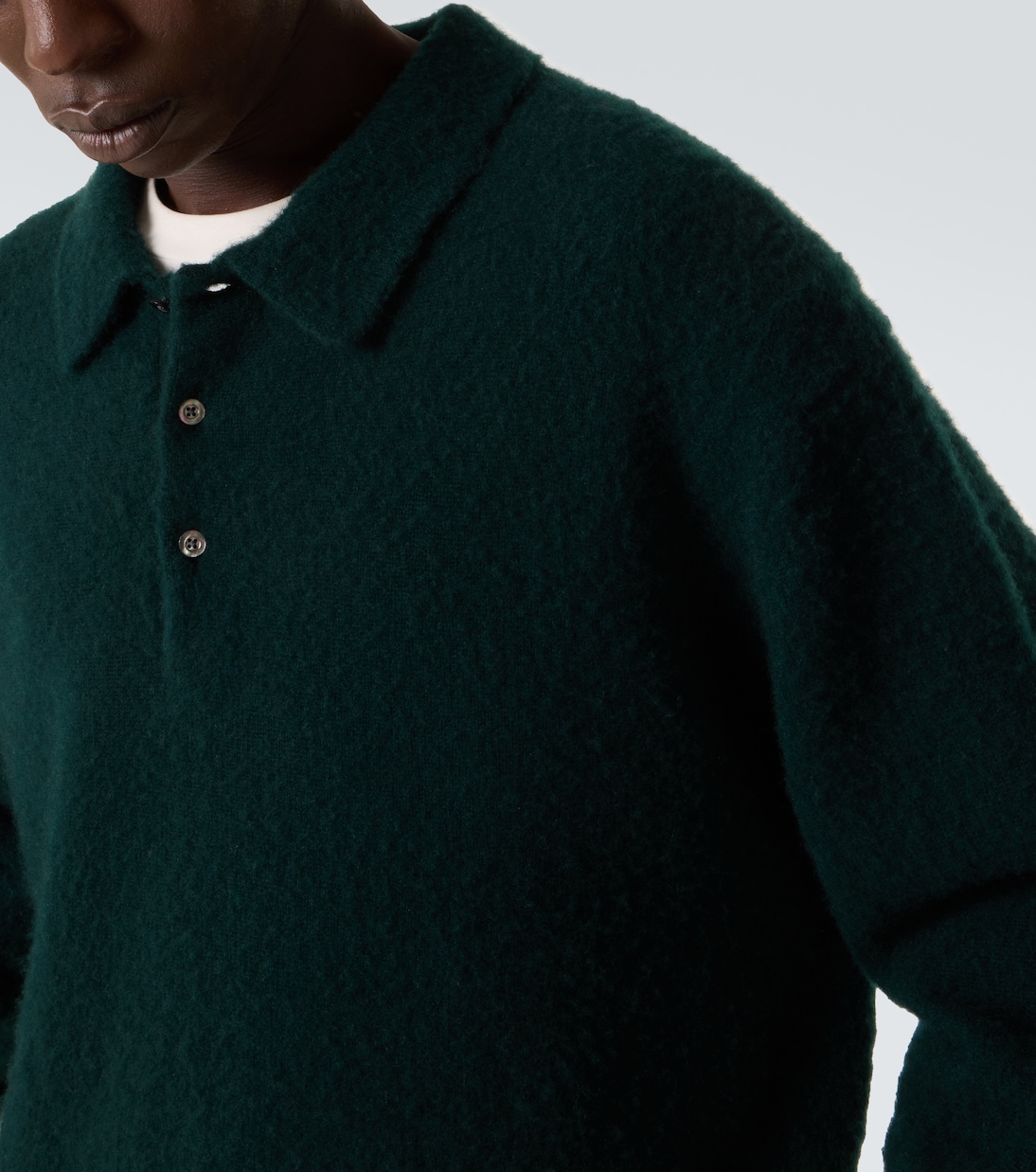 Cashmere polo sweater | A.Presse