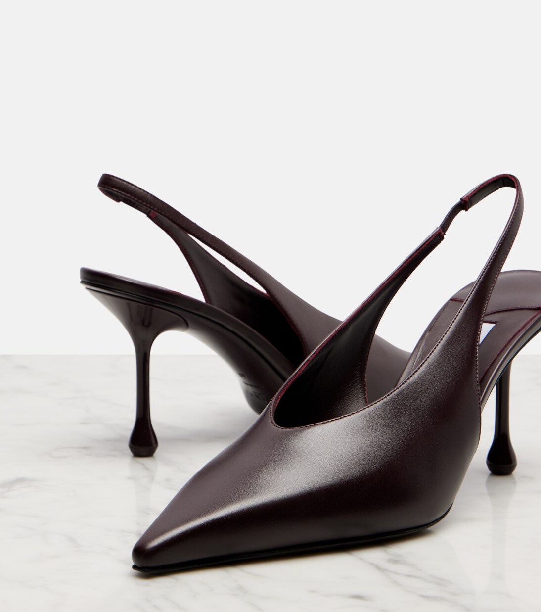 Isa 80 leather slingback pumps | Jimmy Choo