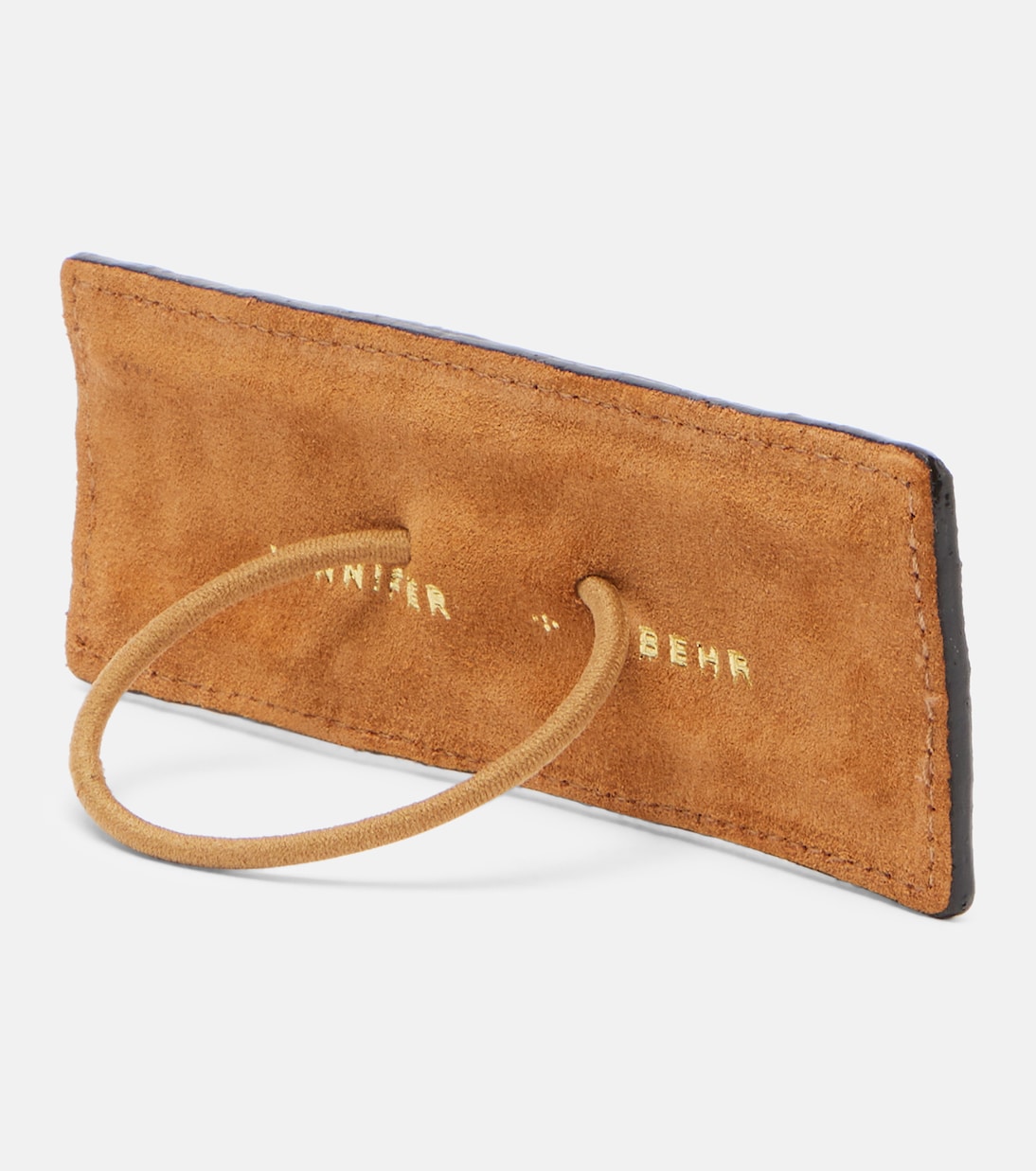 Snake-effect leather hair tie | Jennifer Behr