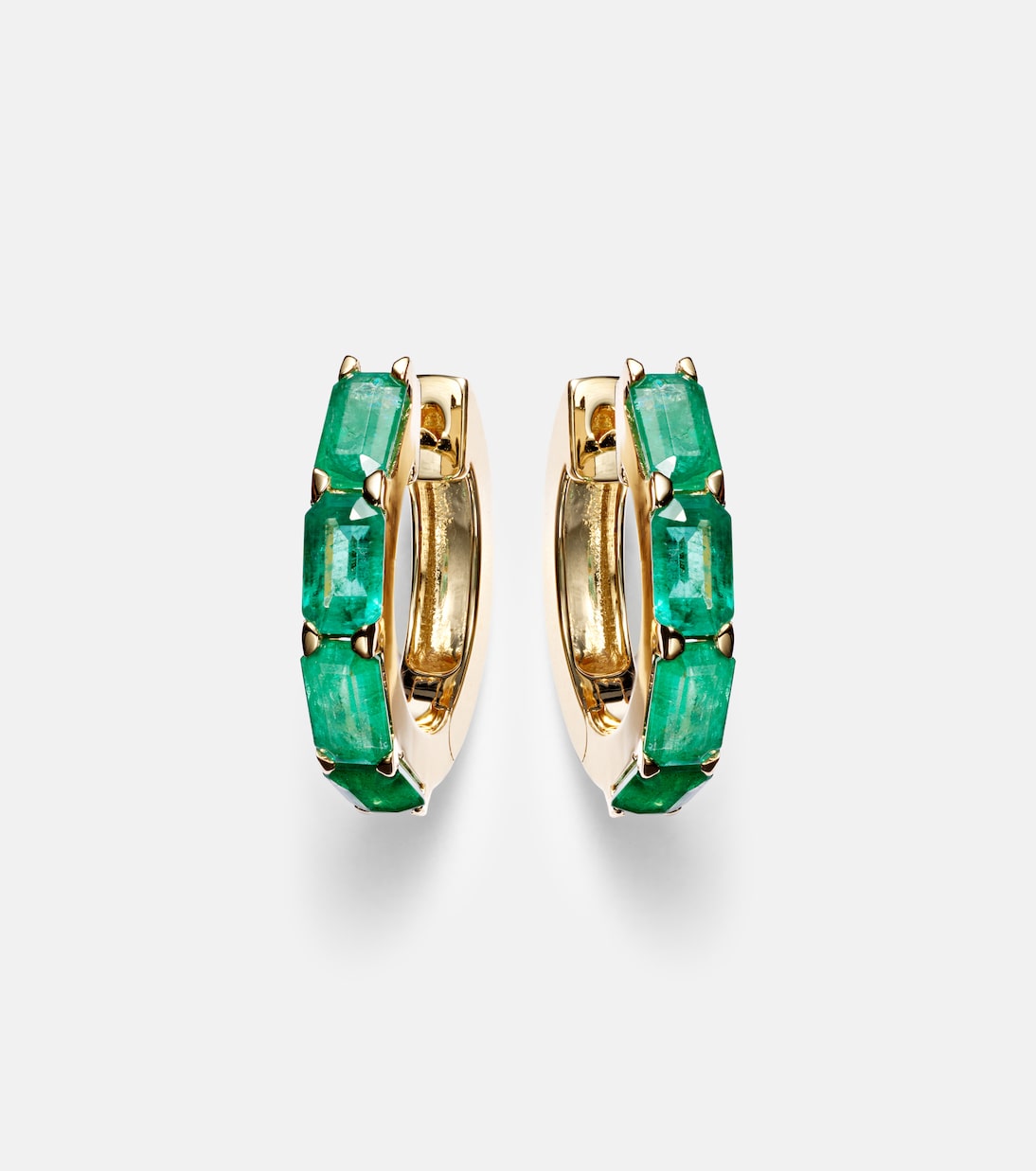 Boucles d'oreilles Hugie en or 18 ct et émeraudes | Shay Jewelry