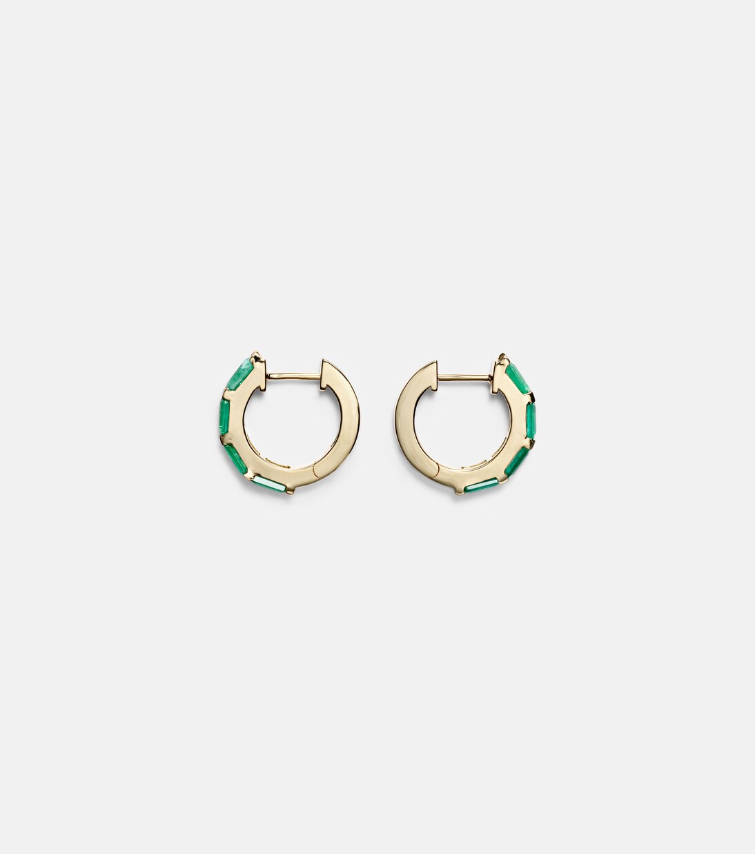 Boucles d'oreilles Hugie en or 18 ct et émeraudes | Shay Jewelry