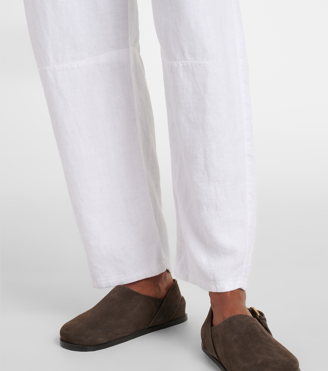 Taylor linen straight pants | Velvet