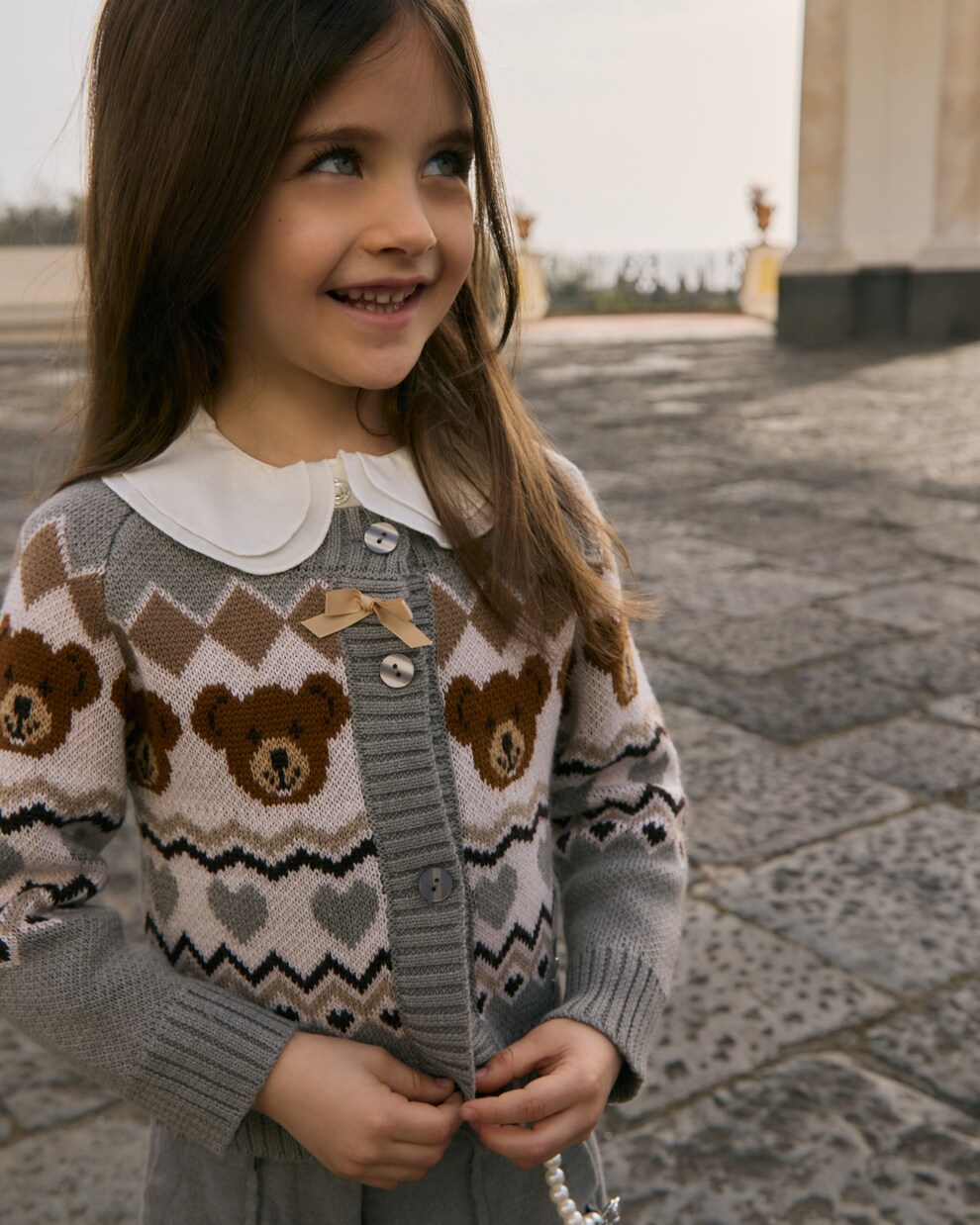 Jacquard cardigan | Monnalisa
