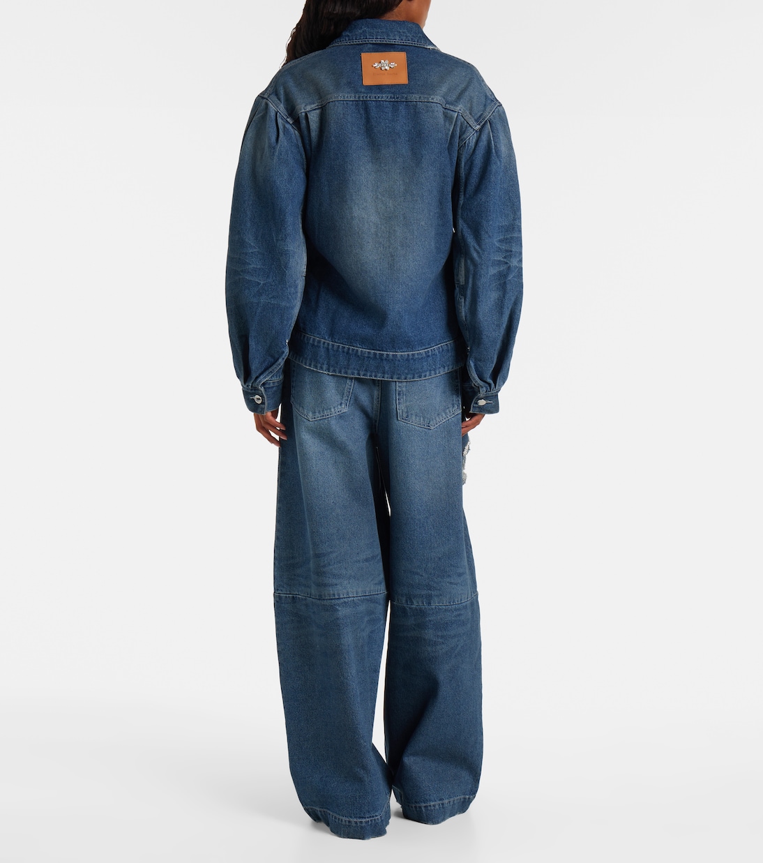 Turbo embellished denim jacket | Simone Rocha