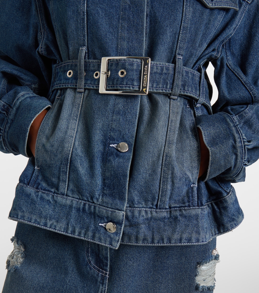 Turbo embellished denim jacket | Simone Rocha