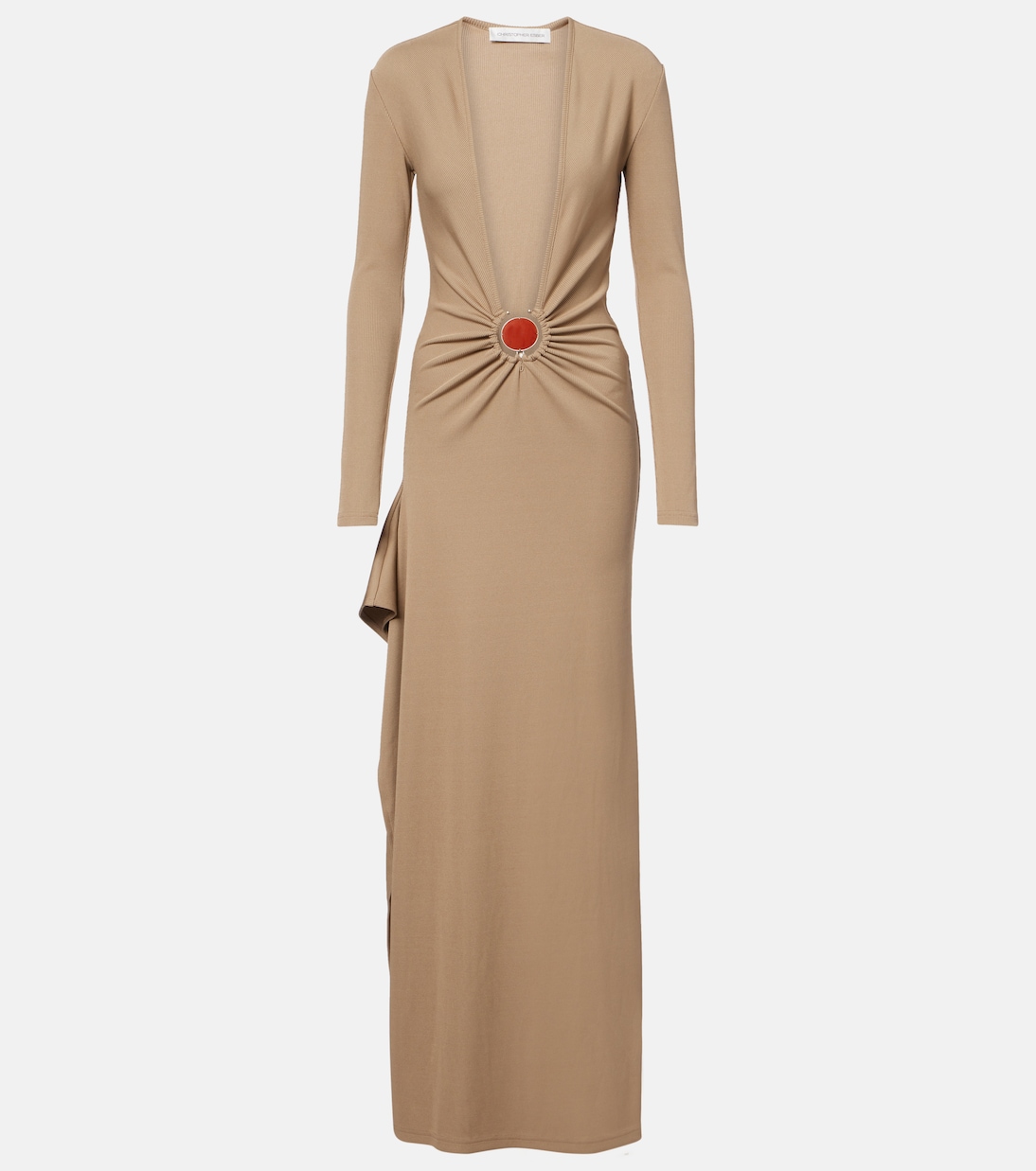 Mineral Stone embellished jersey maxi dress | Christopher Esber