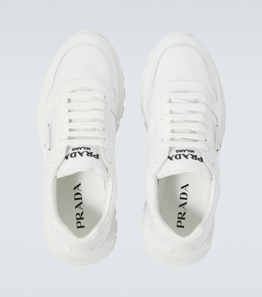 Re-Nylon and leather sneakers | Prada