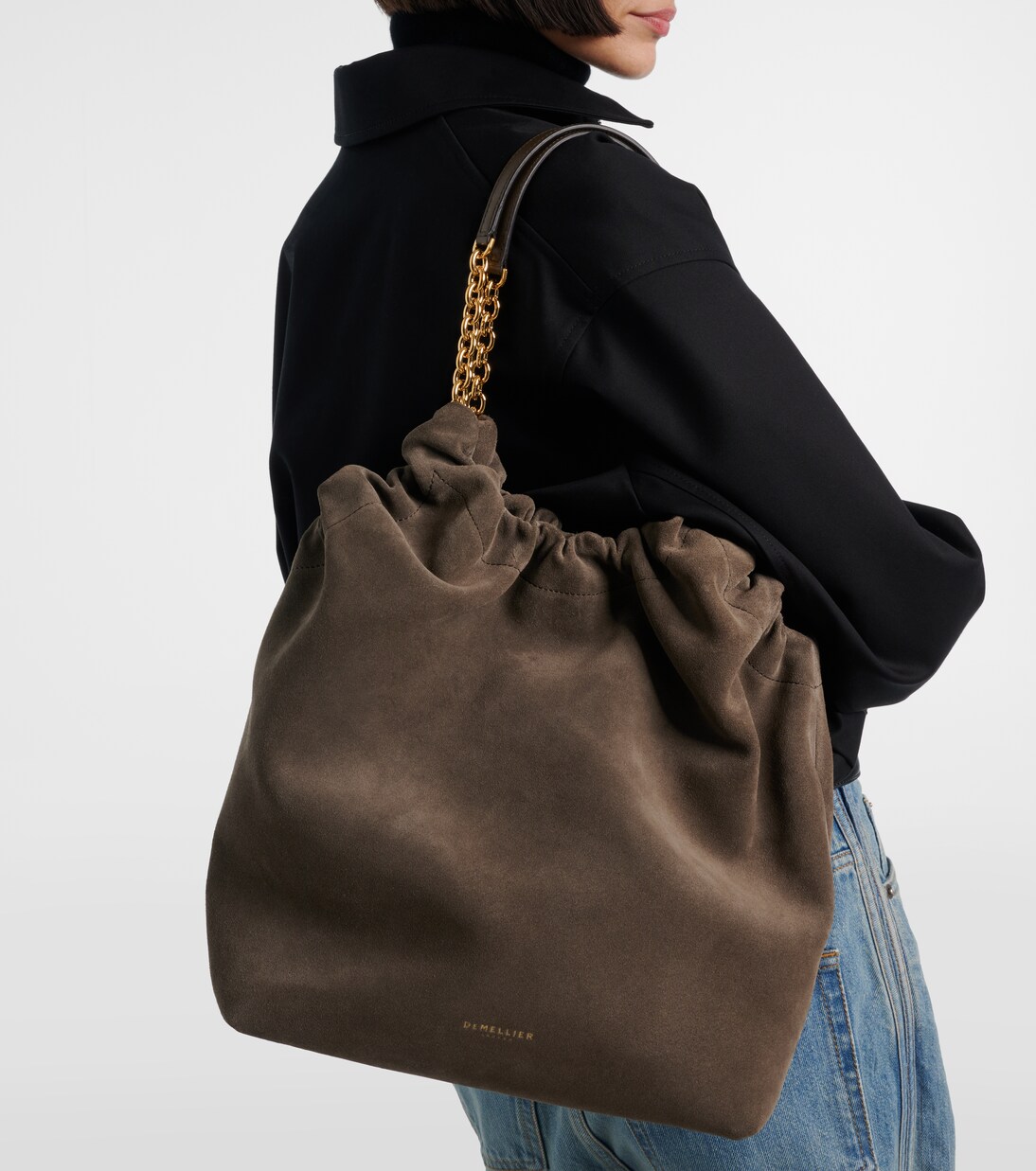 Tote Bag Miami aus Veloursleder | DeMellier
