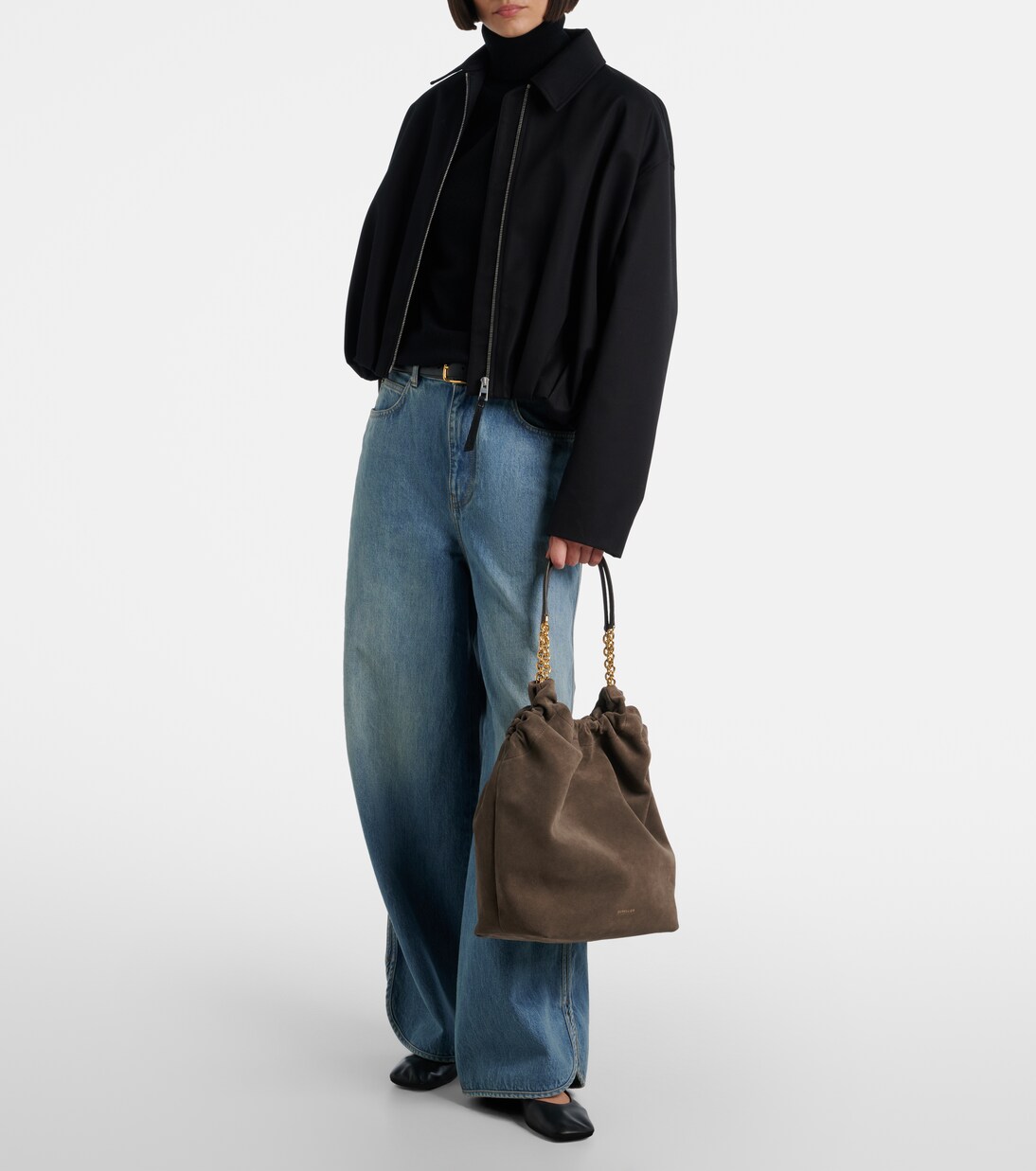 Tote Bag Miami aus Veloursleder | DeMellier