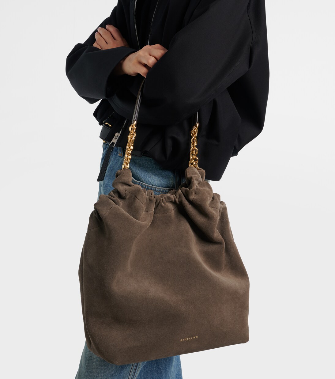 Tote Bag Miami aus Veloursleder | DeMellier