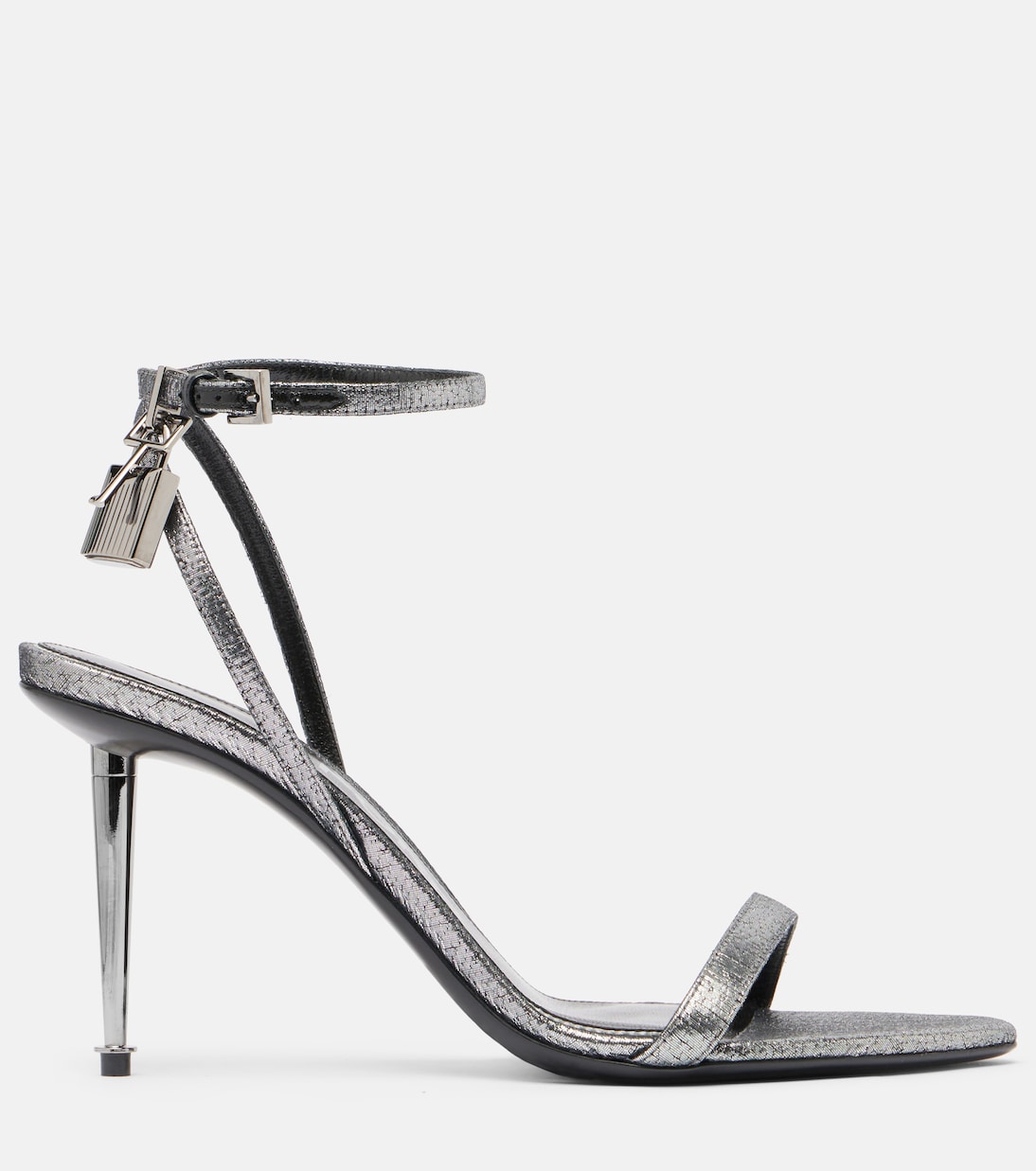 Sandalen Padlock 85 aus Metallic-Leder | Tom Ford