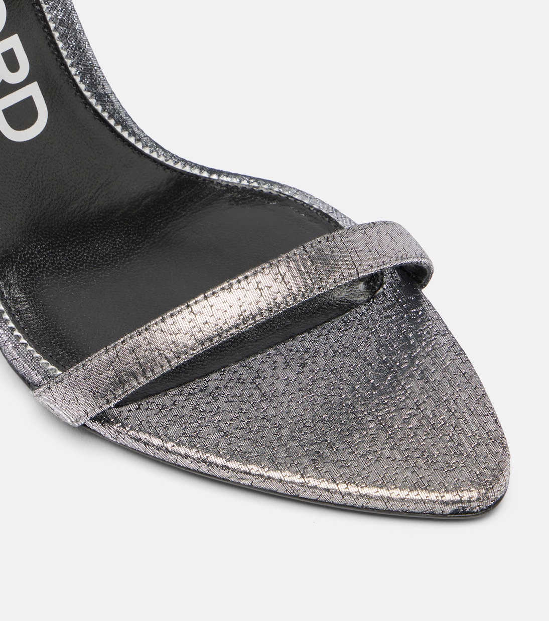 Sandalen Padlock 85 aus Metallic-Leder | Tom Ford