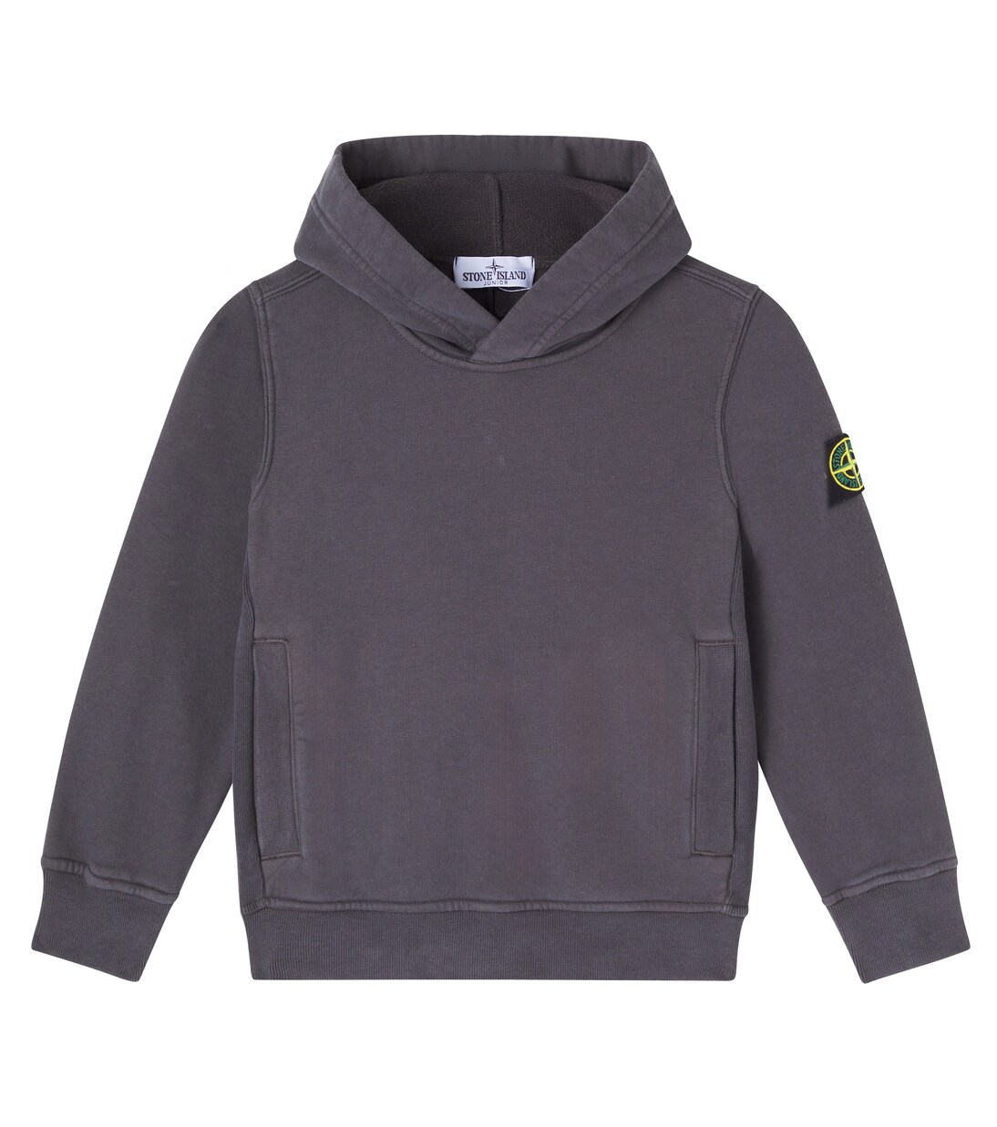 Compass cotton jersey hoodie | Stone Island Junior
