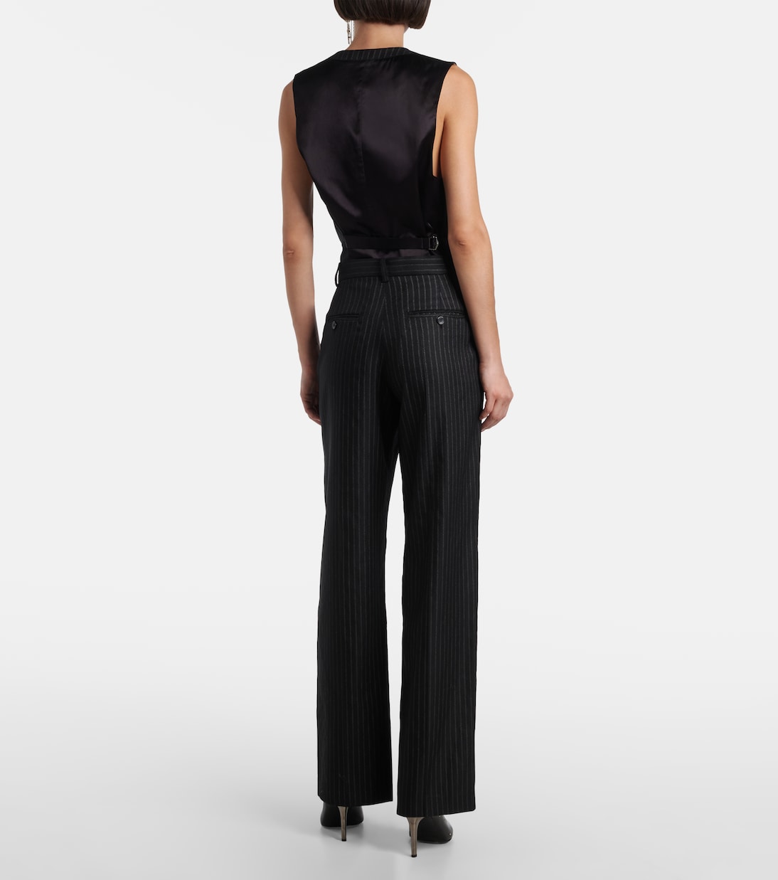 Noanda pinstriped wool-blend straight pants | Isabel Marant