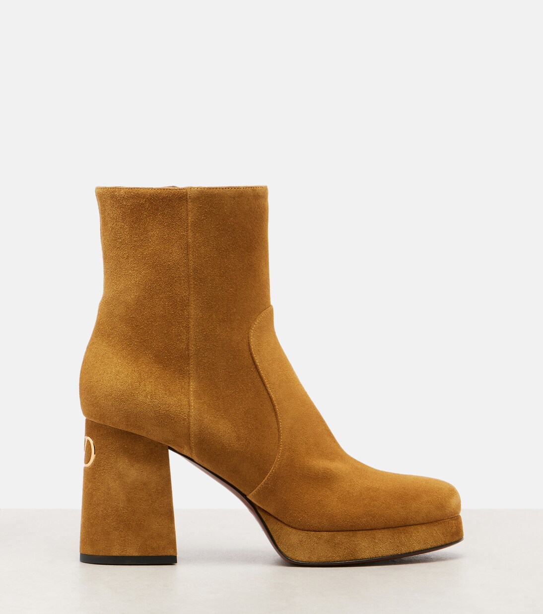 Bottines Fawcette à plateau en daim | Valentino Garavani