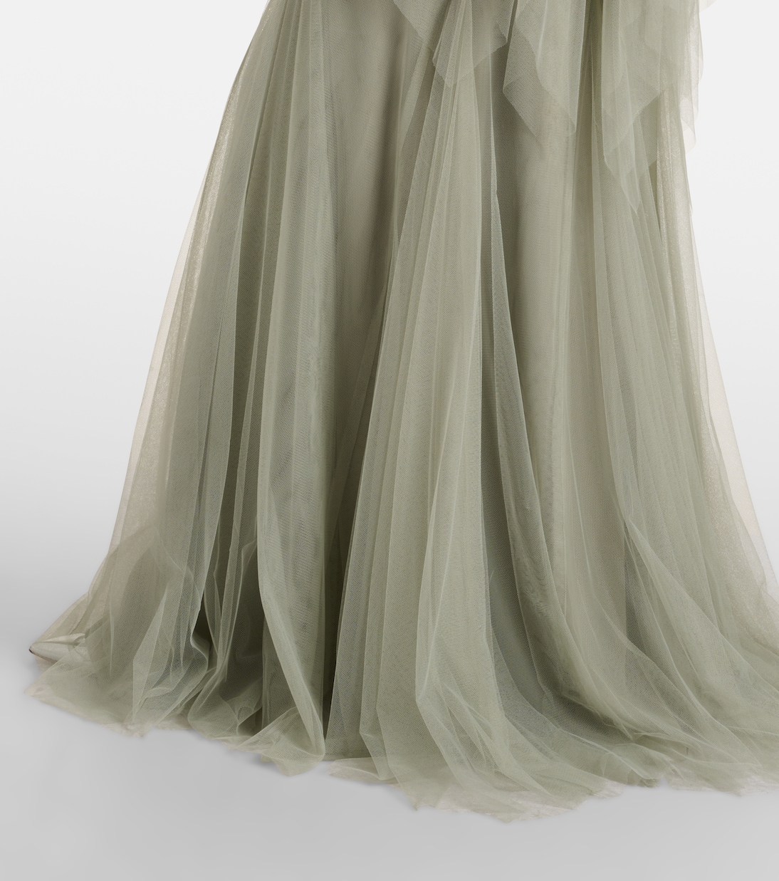 Embellished tulle corset gown | Costarellos