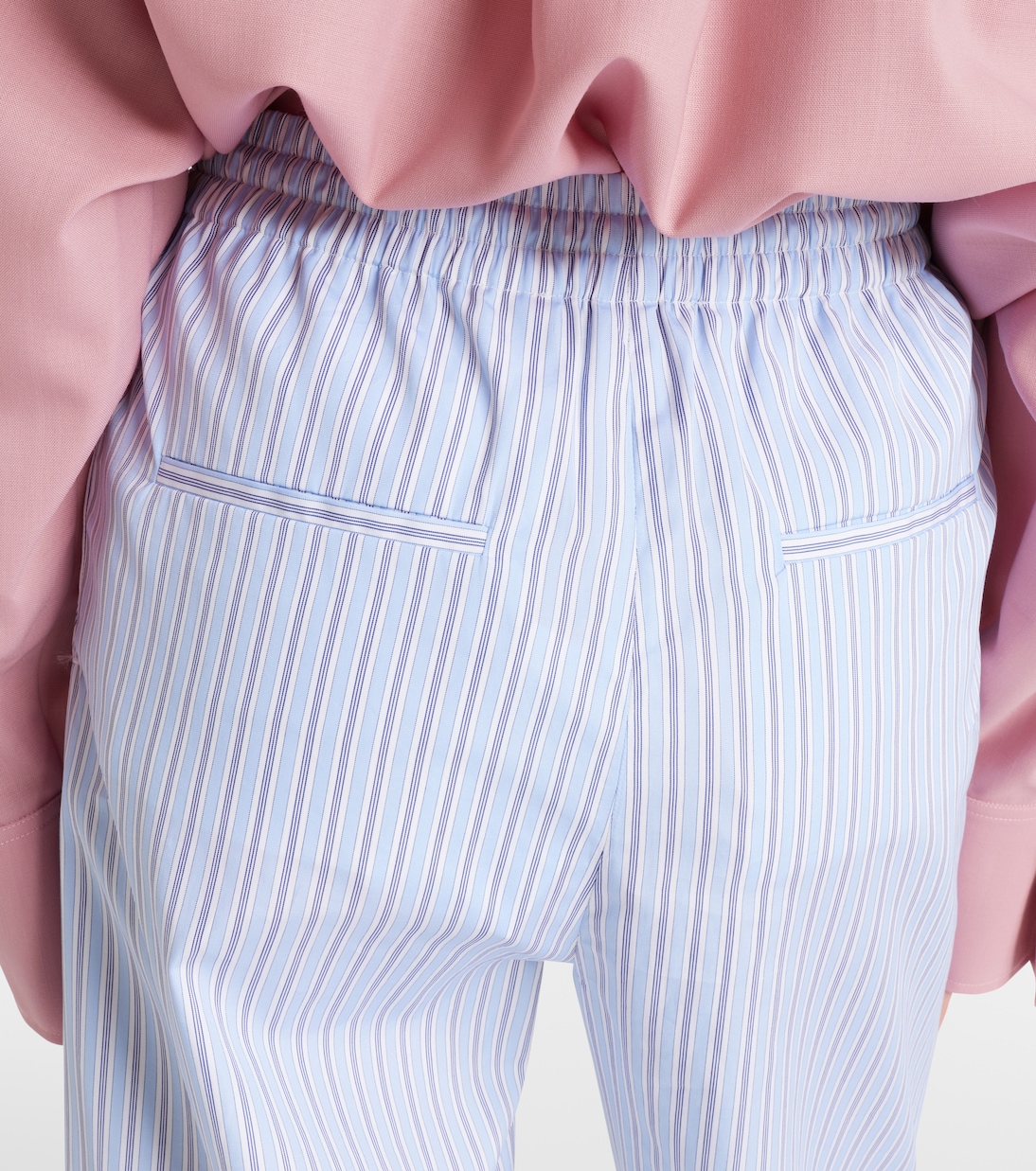 Pantalon rayé en coton | The Attico