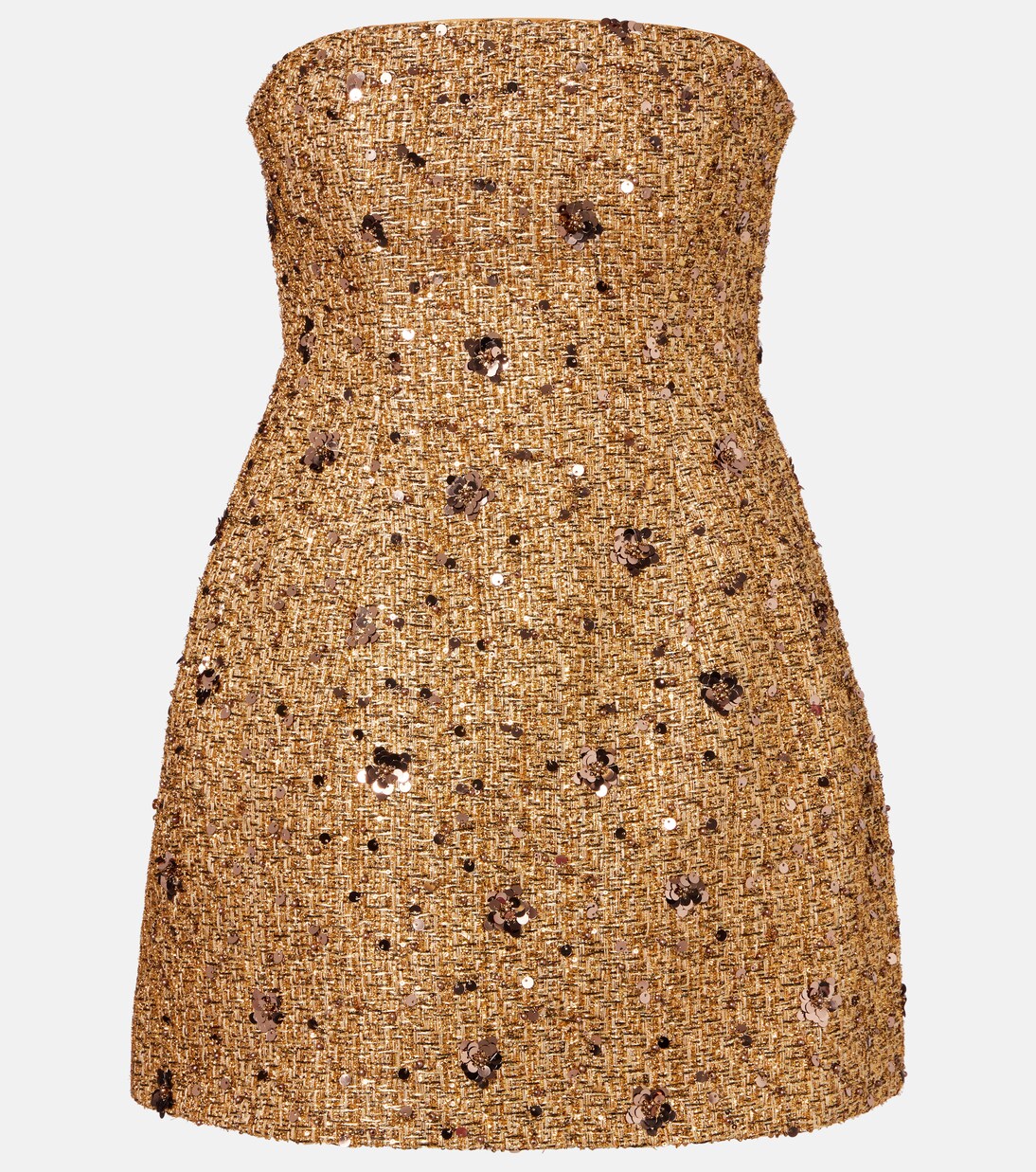 Kit sequined tweed bustier dress | Simkhai