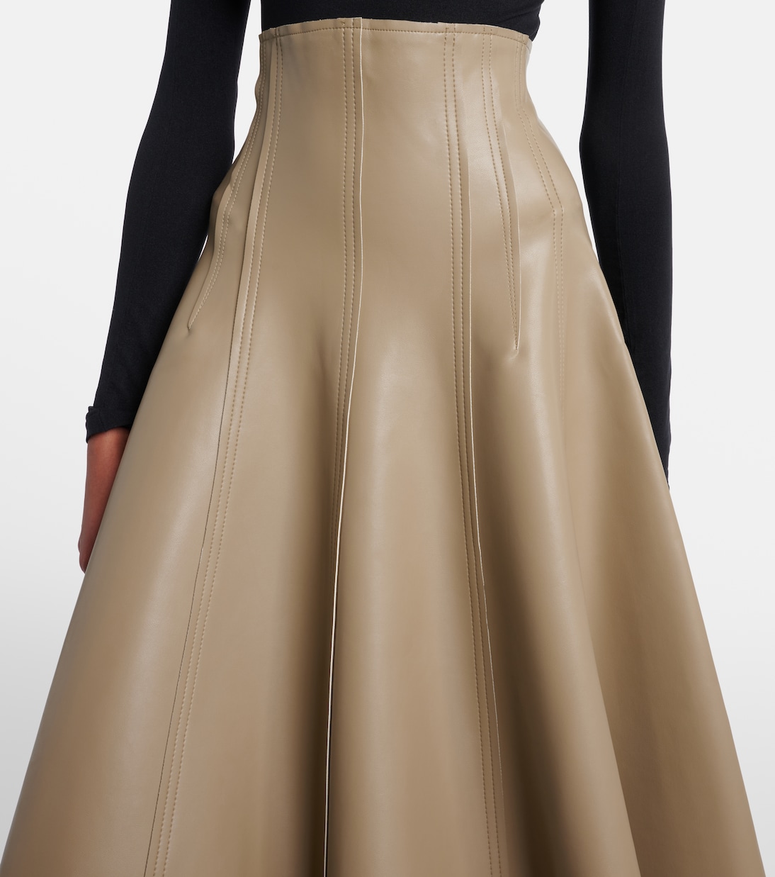 Flared midi skirt  | Norma Kamali