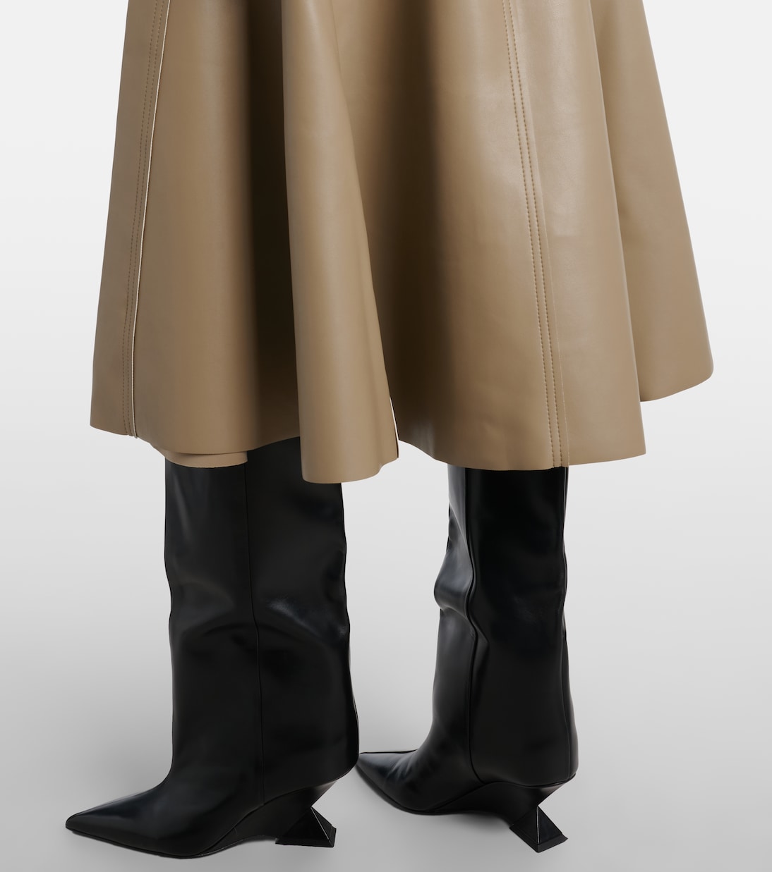 Flared midi skirt  | Norma Kamali