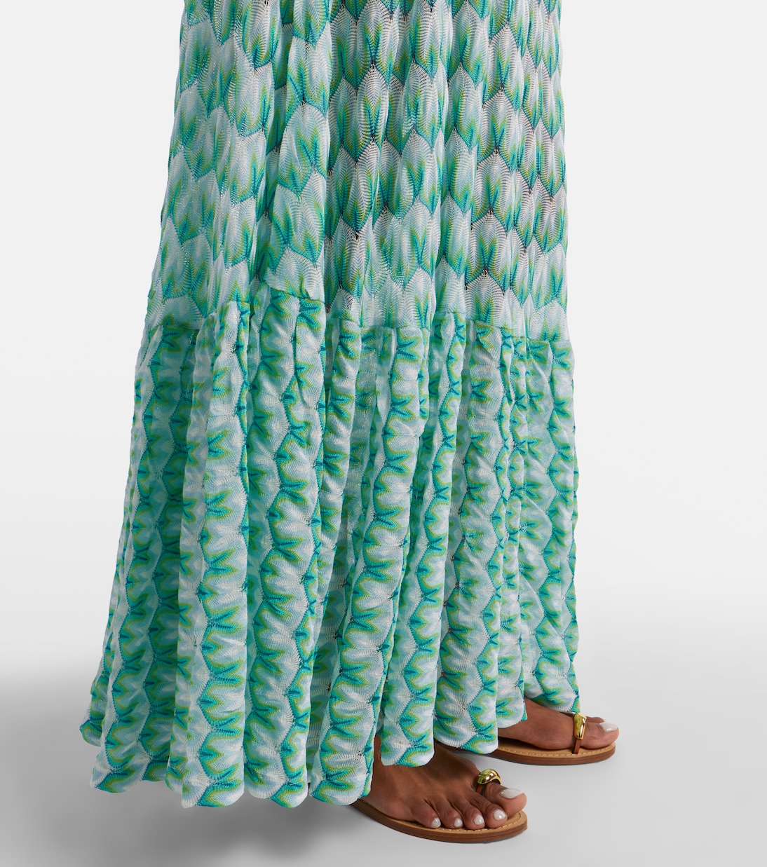 Open-knit cutout maxi dress | Missoni