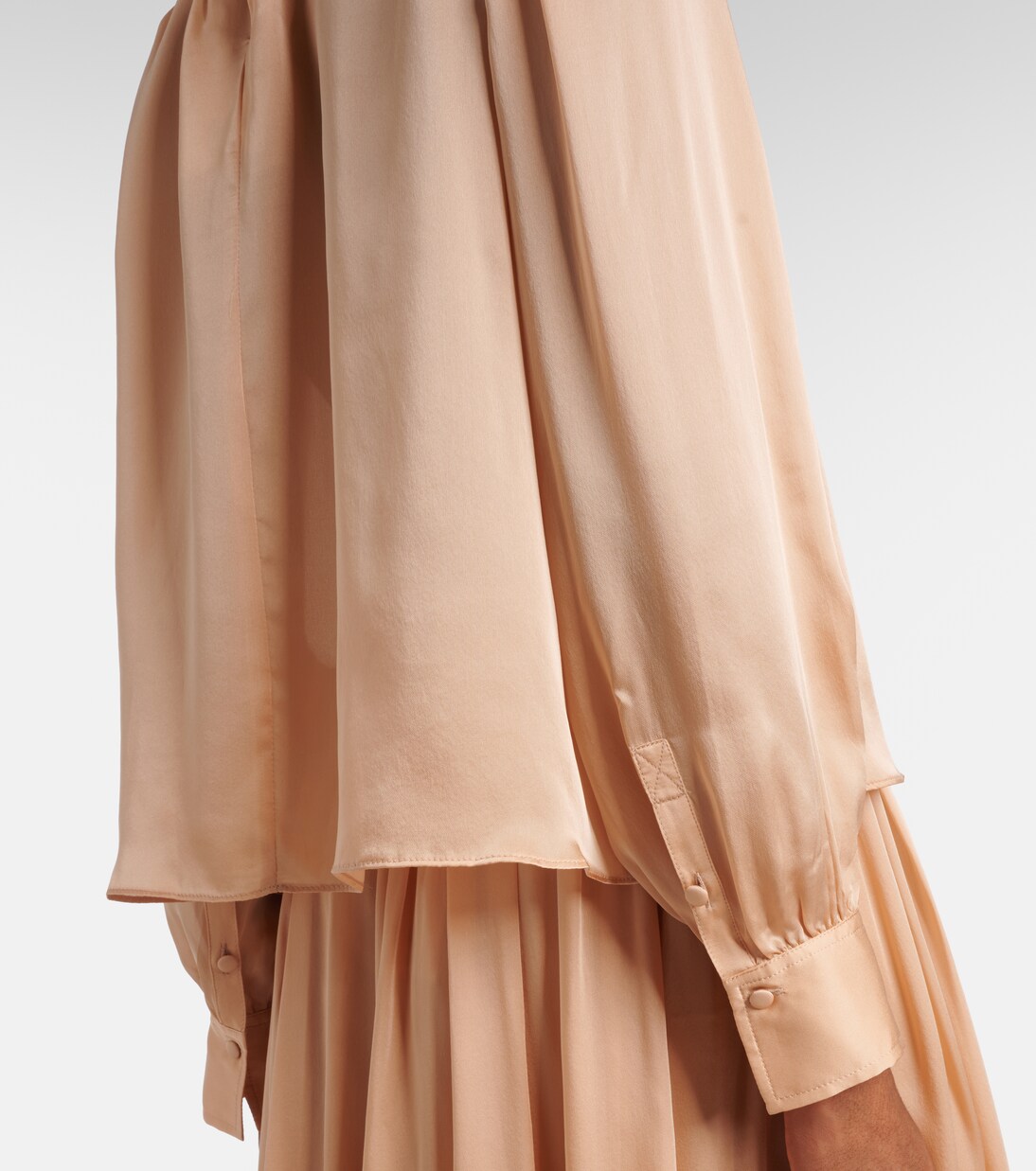 Ornament tie-neck silk chiffon blouse | Ulla Johnson
