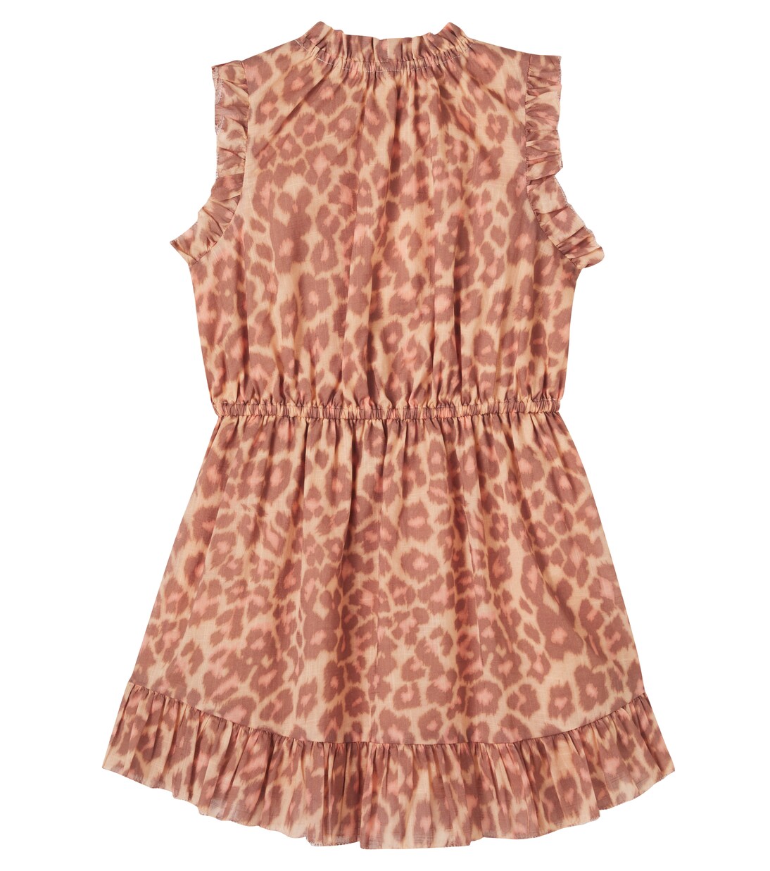 Leopard-print ruffled cotton dress | Zimmermann Kids